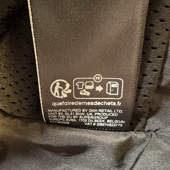 Superdry Mens Mountain Sport Hooded Box Quilt Puffer Jacket White Black W/Marks - Picture 11 of 15